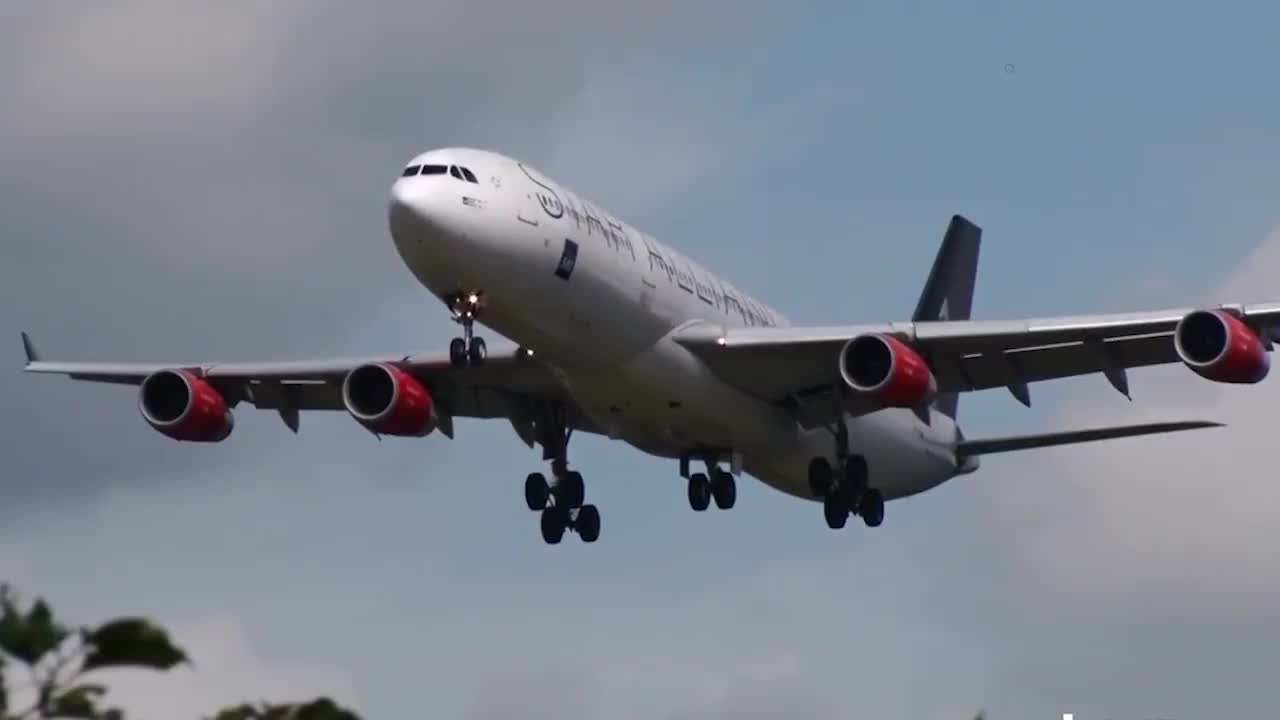 空客a340客机降落成田国际机场,真是一次惊险的飞行!