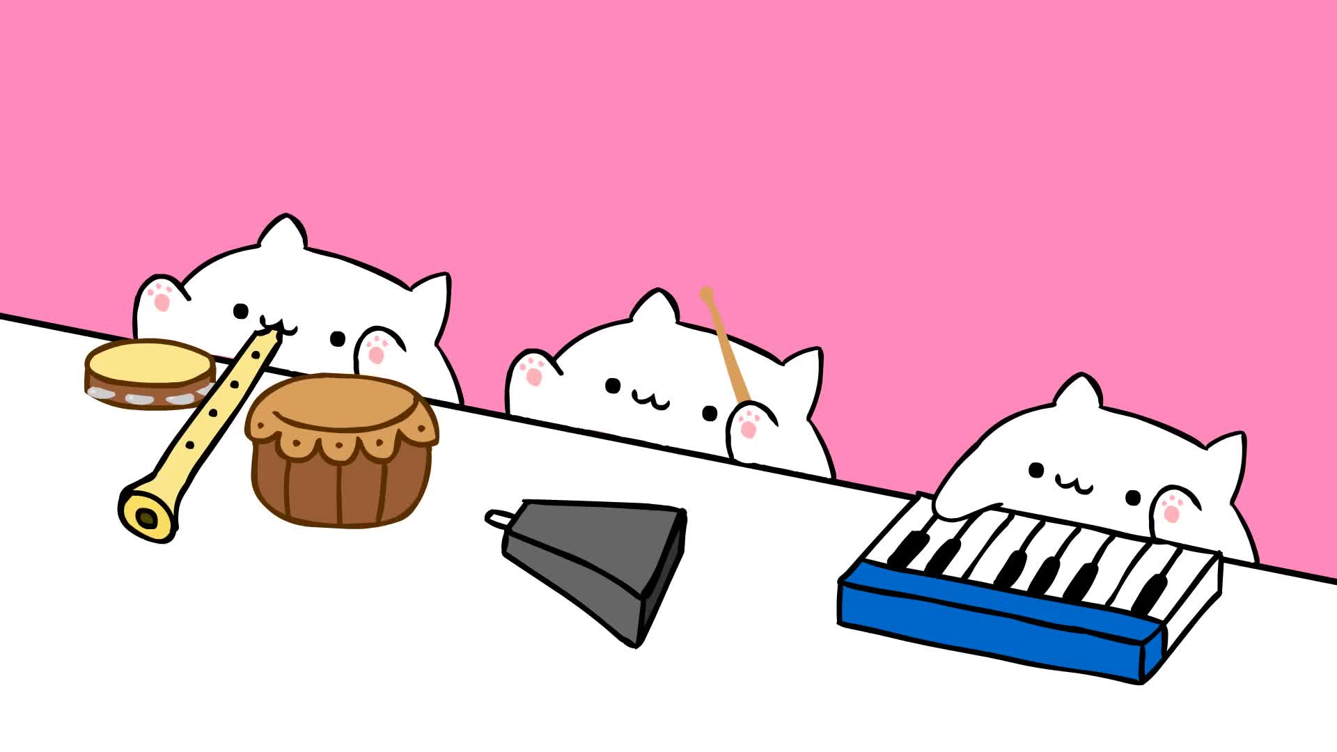 油管上的手鼓猫,超级可爱啊啊啊啊bongo cat - blackpink ddu-du ddu