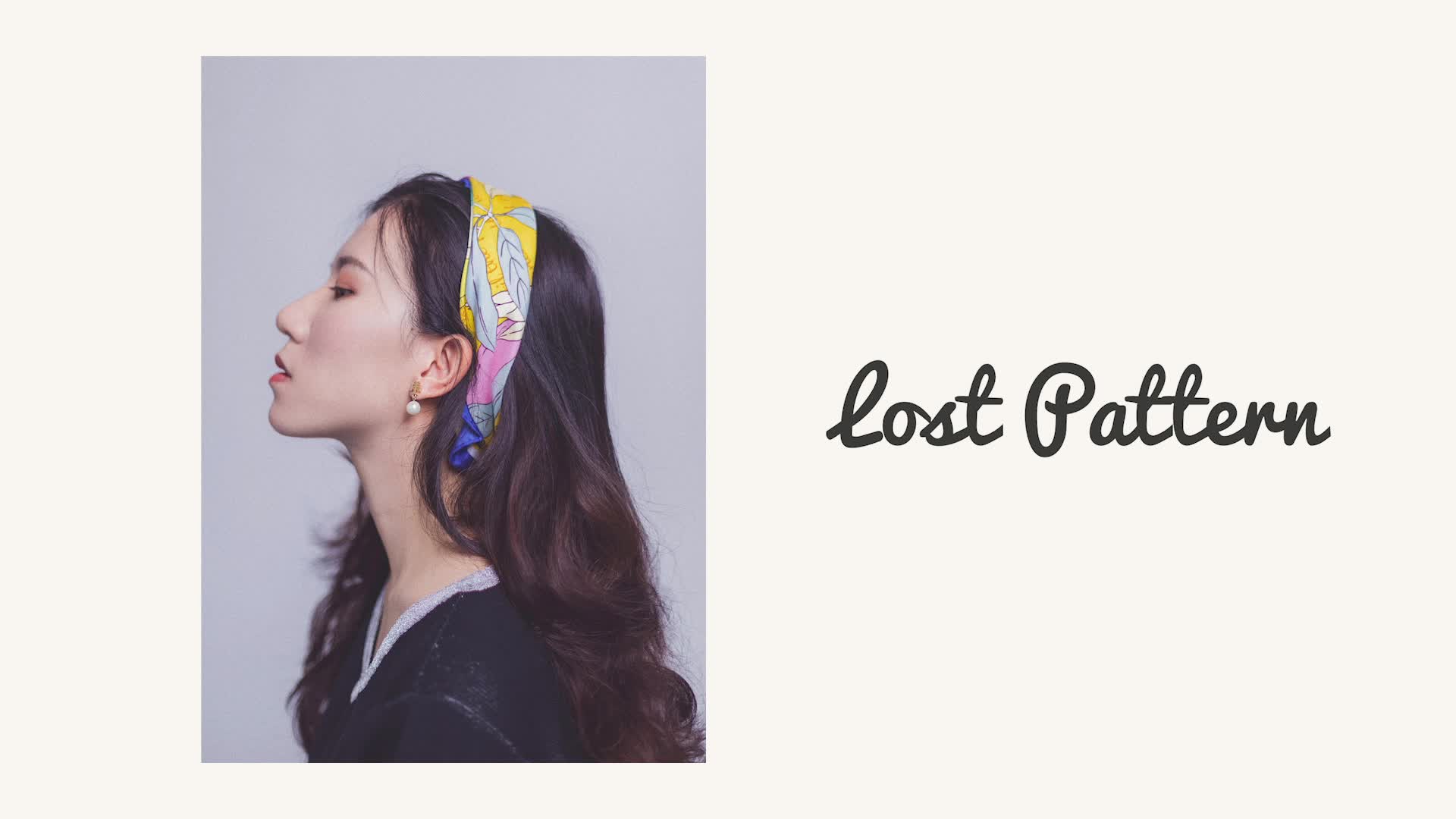 LOST PATTERN|双成记原创印花丝巾发带系法教程第四弹中方巾发带教程 一分钟get到温婉的淑女造型哔哩哔哩bilibili