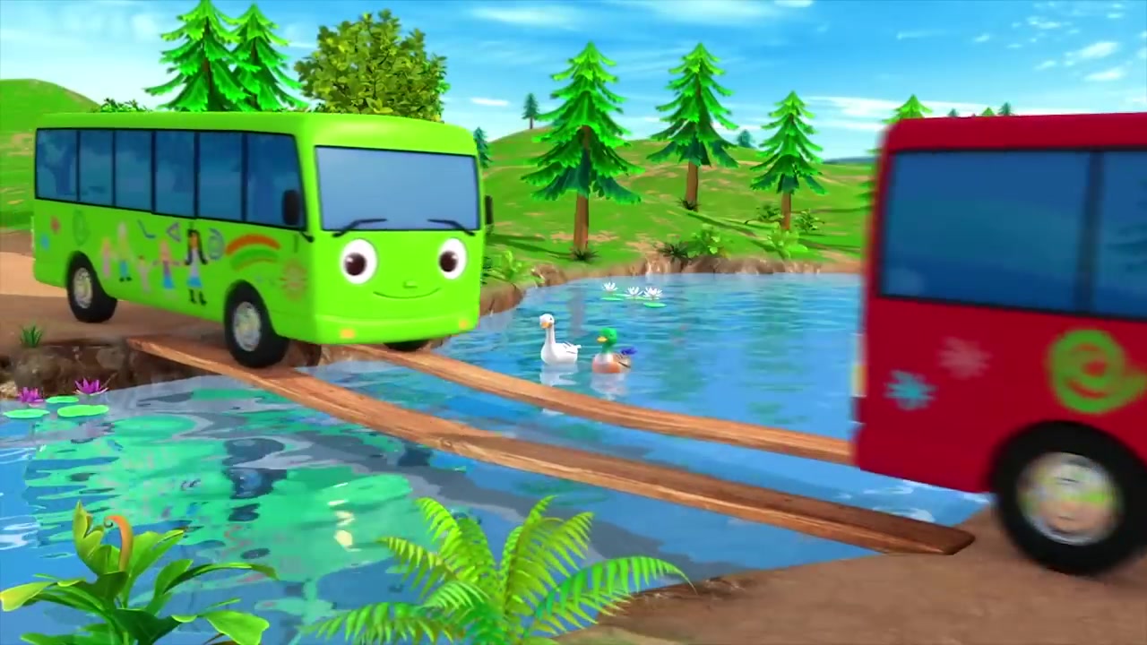 [图]YouTube网红 英国夫妇 英语儿歌Wheels on The Bus Original - Bus Song for Kids