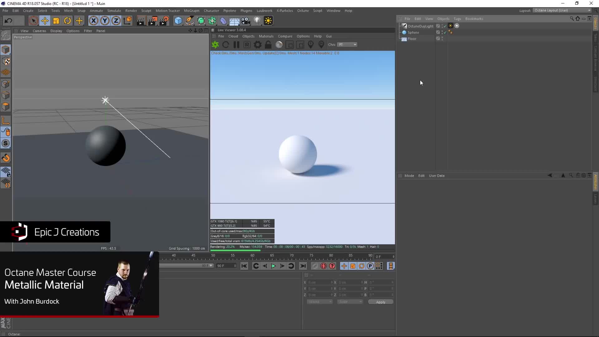 OctaneRender C4D金属材质高级指南教程哔哩哔哩bilibili