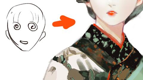 临摹 伊吹五月 侵删 花的部分不同 哔哩哔哩 Bilibili