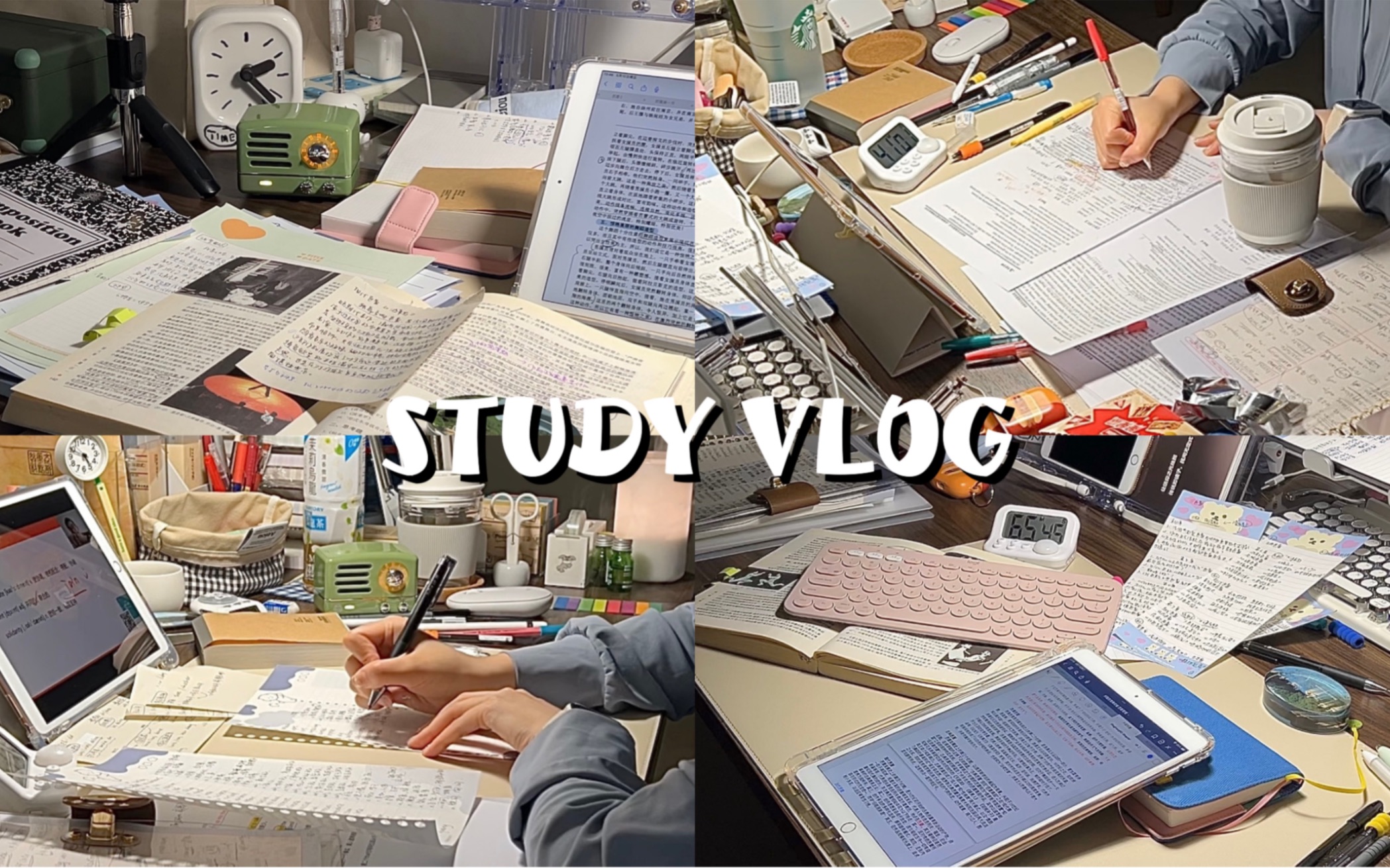 Study vlog 100 flag
