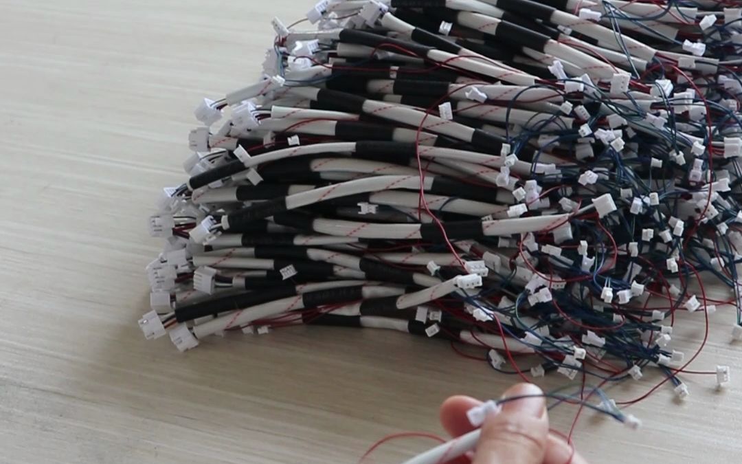 端子线,控制器内部连接线 智能门锁主板线热缩过程 #工厂实拍 #线材