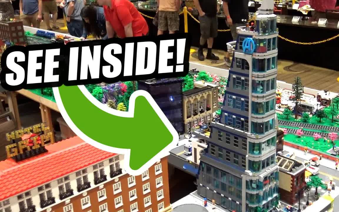 乐高模块化复仇者联盟总部moc完整内部结构展示