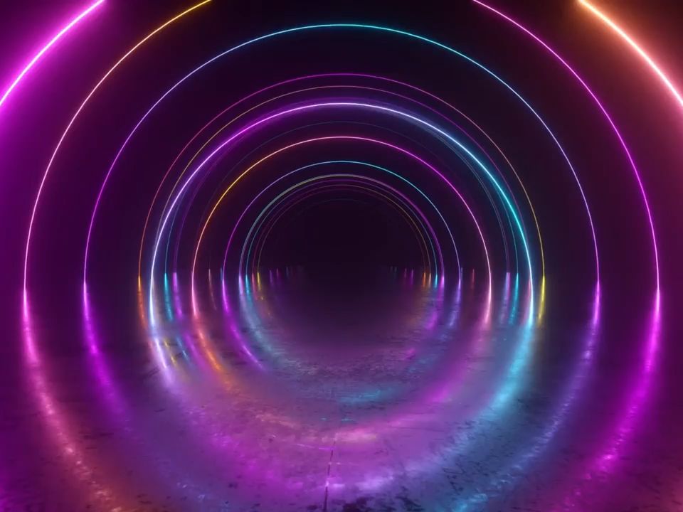 y1700 一笑江湖 科目三 歌曲配乐 动感炫彩霓虹闪烁灯光跳舞台动画