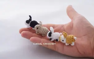 Download Video: 【编织】先生请问您要来点……吗？毛线钩针mini兔子制作 || CANAL CROCHET【斑豆搬运】