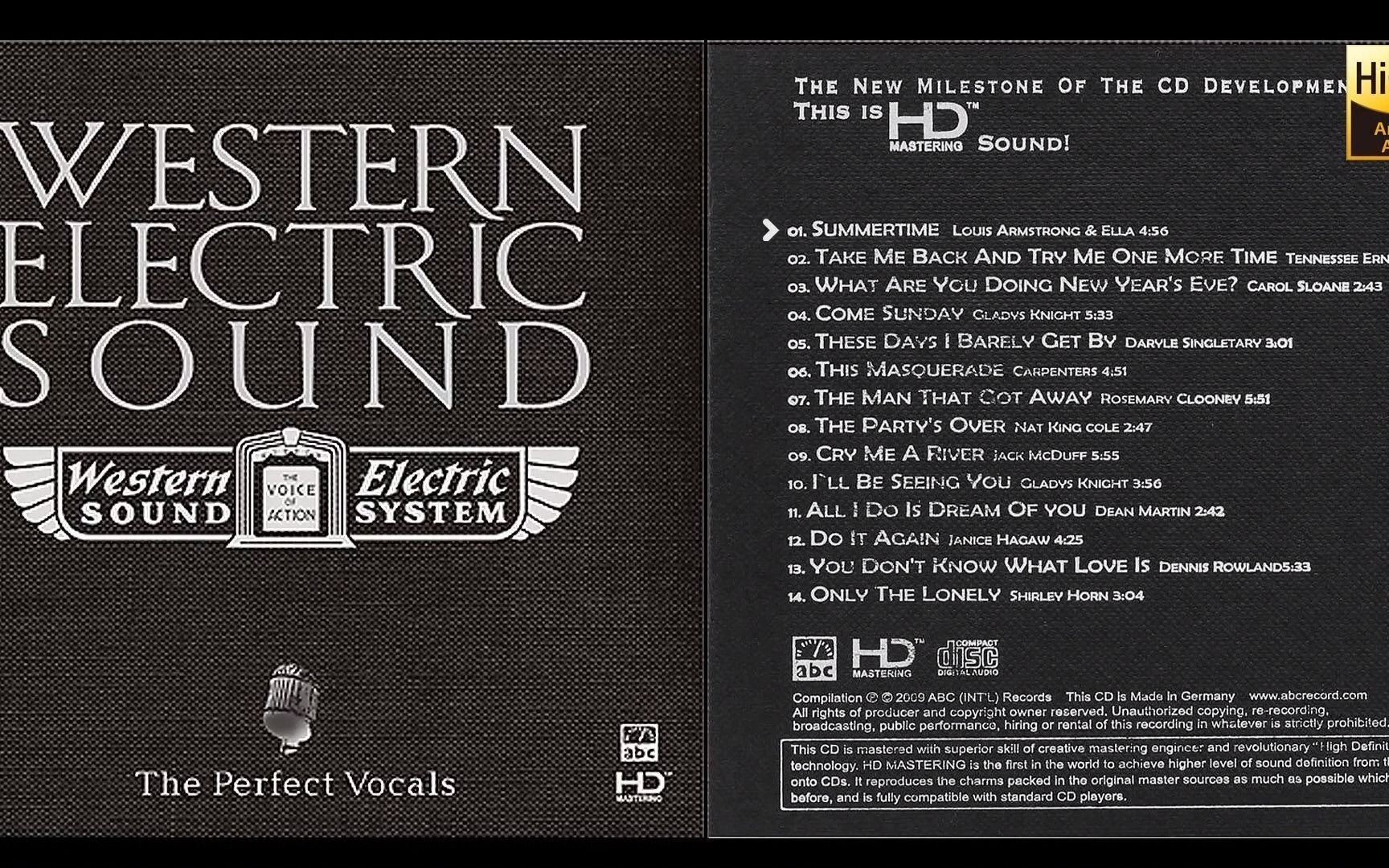 [图]Perfect Vocal - Western Electric (Audiophile audio)