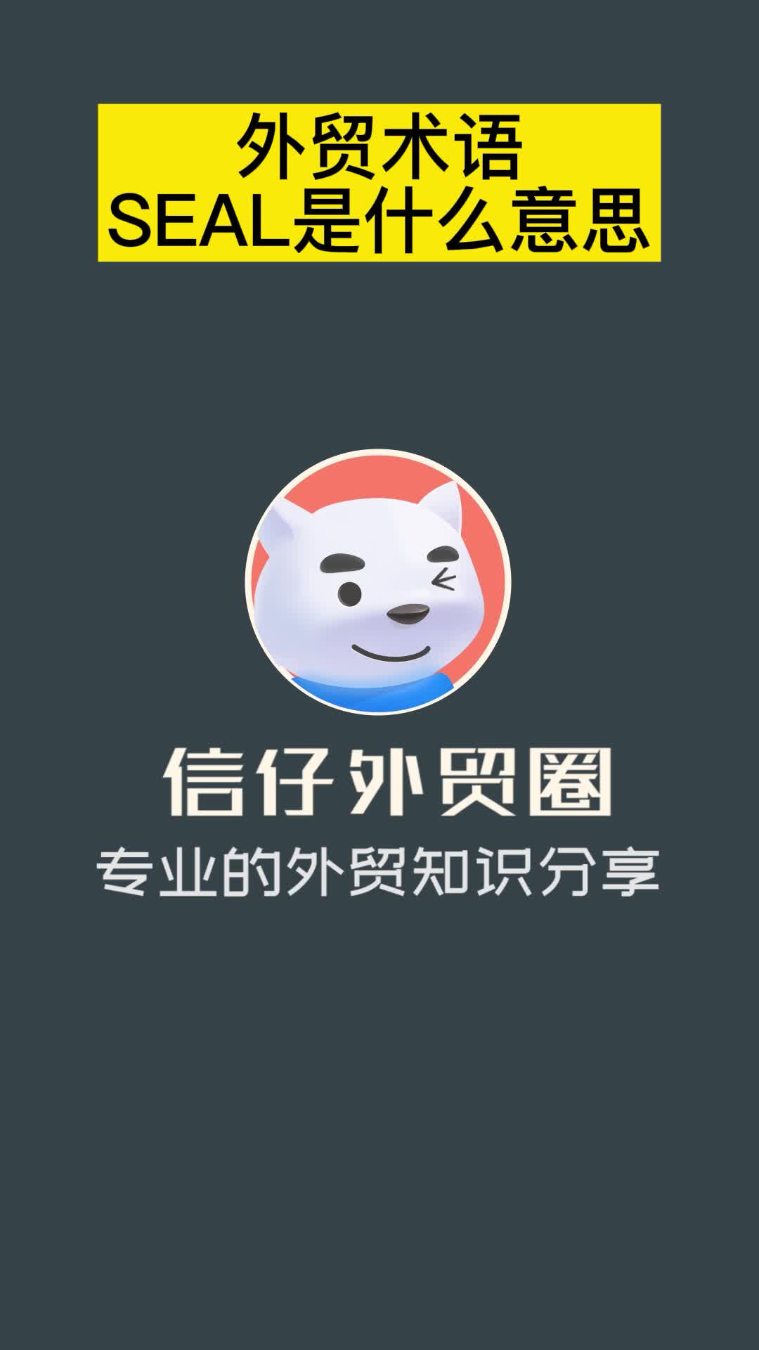 外贸运输、集装箱运输中,SEAL是什么意思?哔哩哔哩bilibili