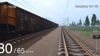 Скачать видео: Trainz3:QJ（前进）蒸汽机车