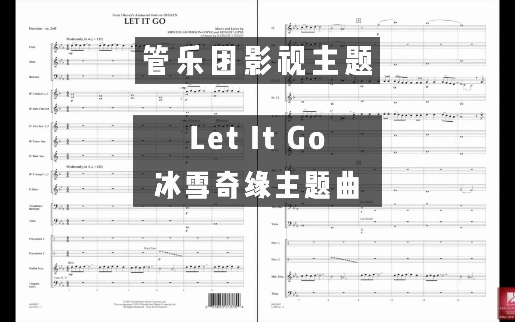 [图]【1.5级】Let It Go 随它吧 冰雪奇缘主题曲 By Johnnie Vinson 2014