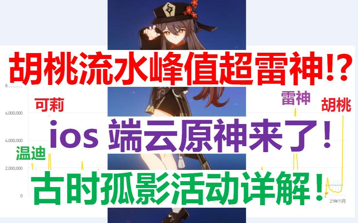 原神】胡桃流水峰值超雷神!?复刻角色第一!ios端云原神来了！古时孤影新
