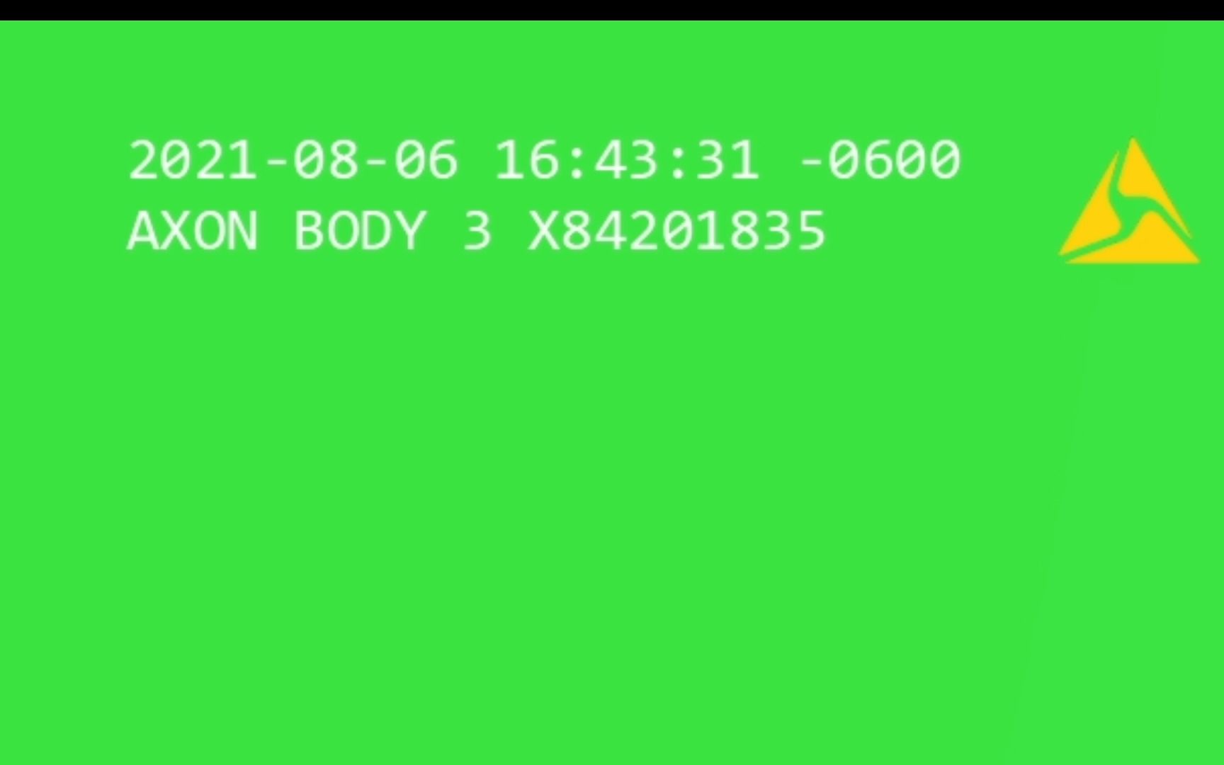 axon body 3执法记录仪绿幕素材