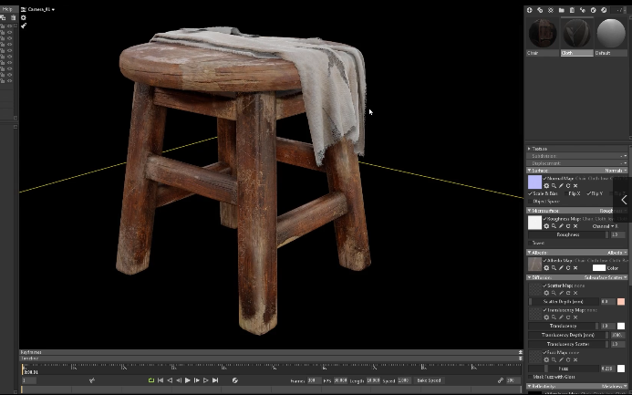 3DS MAX+Substance木头凳子制作教程哔哩哔哩bilibili