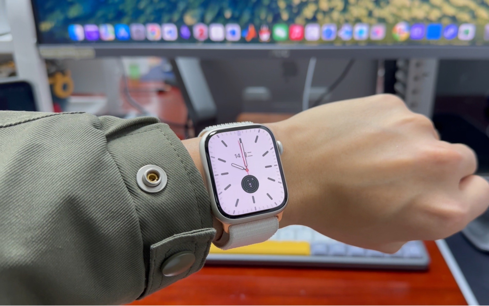 apple watch s9星光色开箱视频