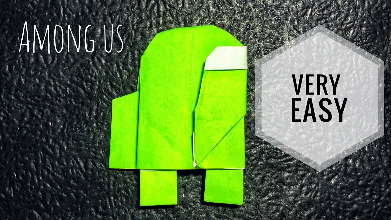 【origami hvt】太空狼人杀折纸教程among us - origami ( very easy