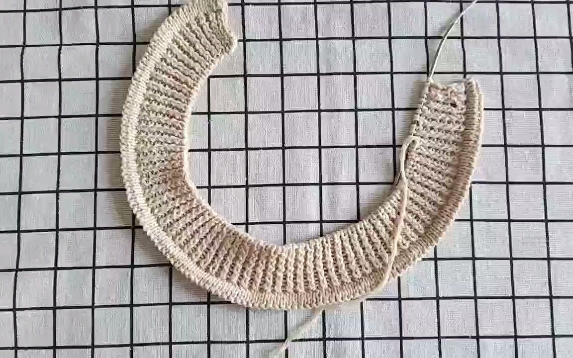 单罗纹扭针编织方法