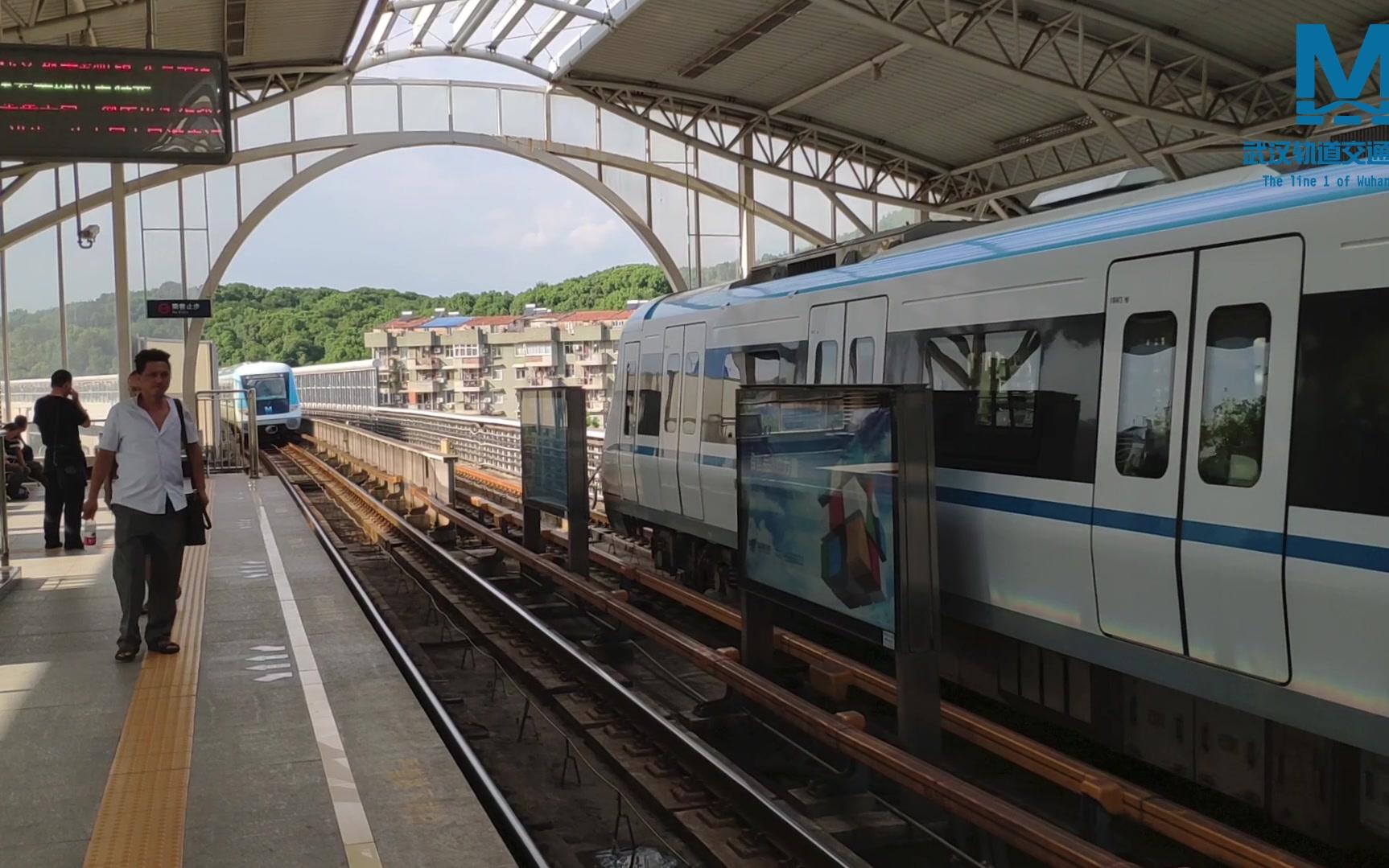 武汉地铁武汉轨道交通1号线汉口北方向古田三路大智路区间侧方展望pov