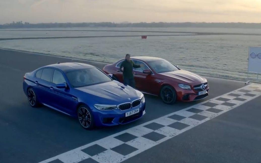 [top gear]宝马m5挑战奔驰e63s,口水流了一地