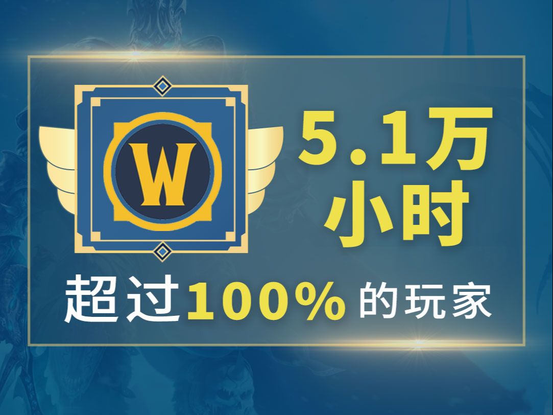 54634小时!超越100%魔兽玩家要花多少钱?哔哩哔哩bilibili魔兽世界游戏杂谈