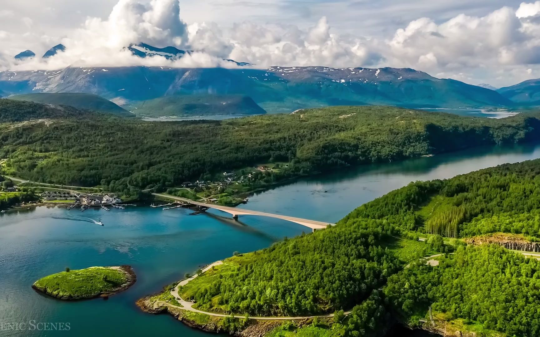 挪威 4k - 带有轻松音乐的令人惊叹的风景电影