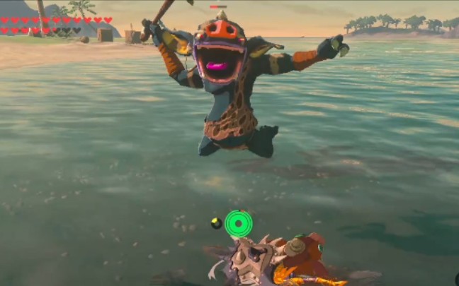 塞尔达传说欺负波克布林不会游泳