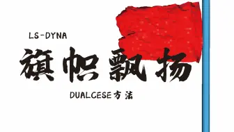 【LSDYNA-DUALCESE】旗帜飘扬