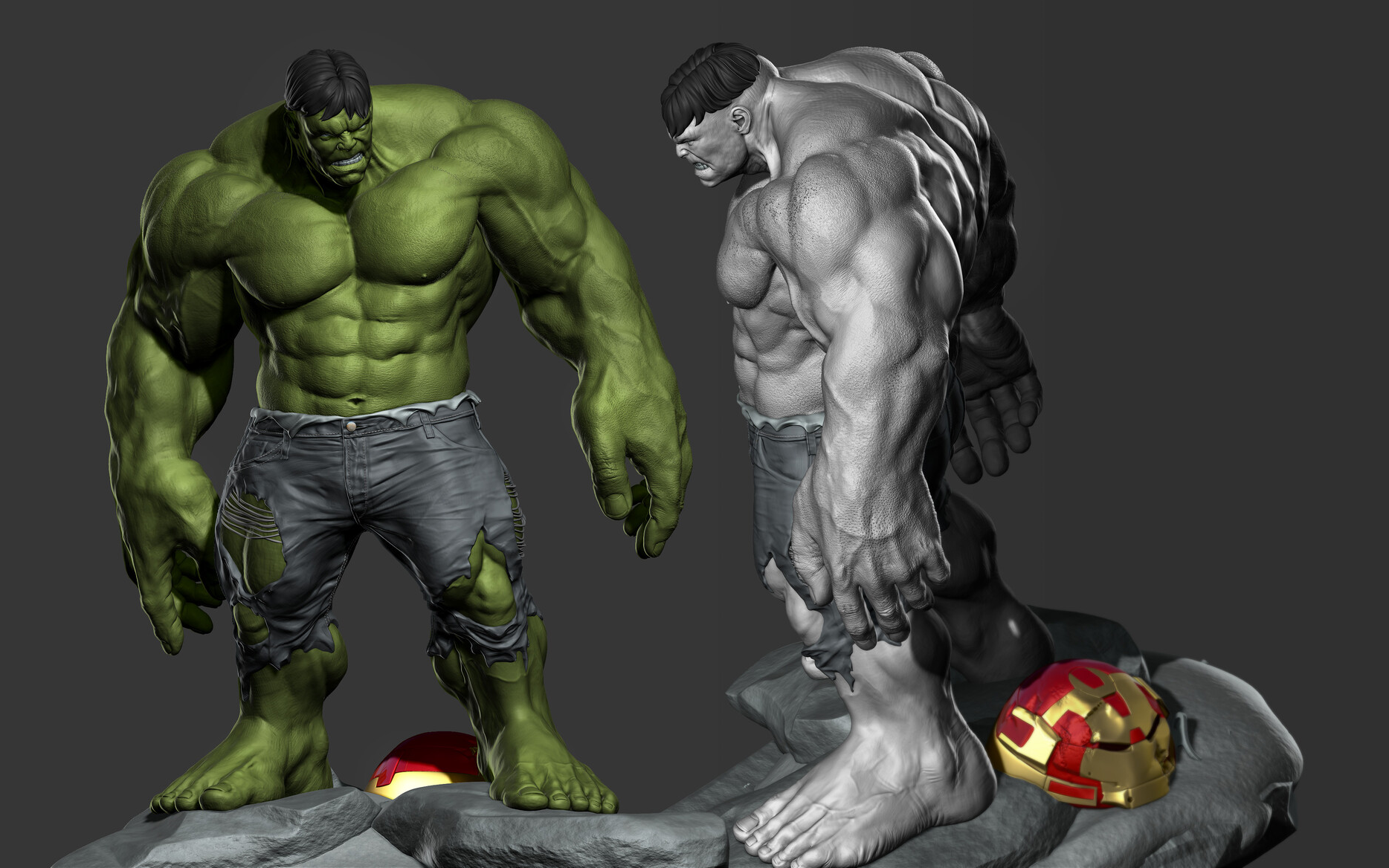 用zbrush来3d打印绿巨人模型mikethompson