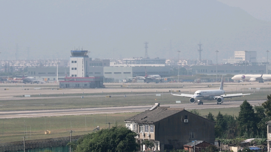 国航空客a321降落图片