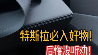 太好用了！特斯拉必入好物！“后悔”没听劝！