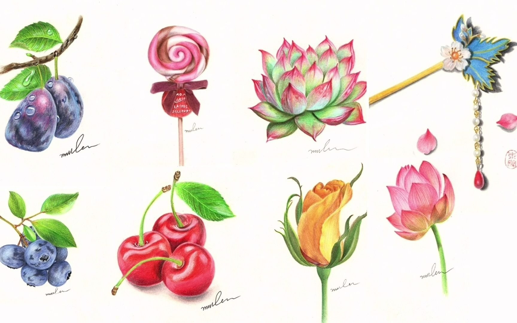 【彩铅】彩铅综合手绘集合