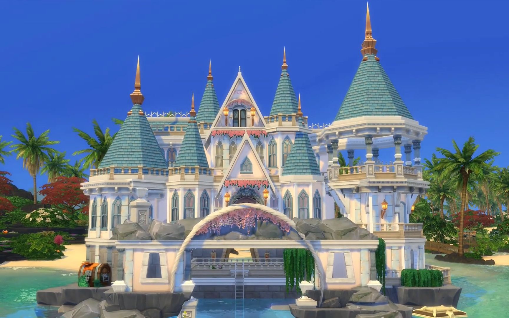 sim4 模拟人生4 速建 美人鱼城堡