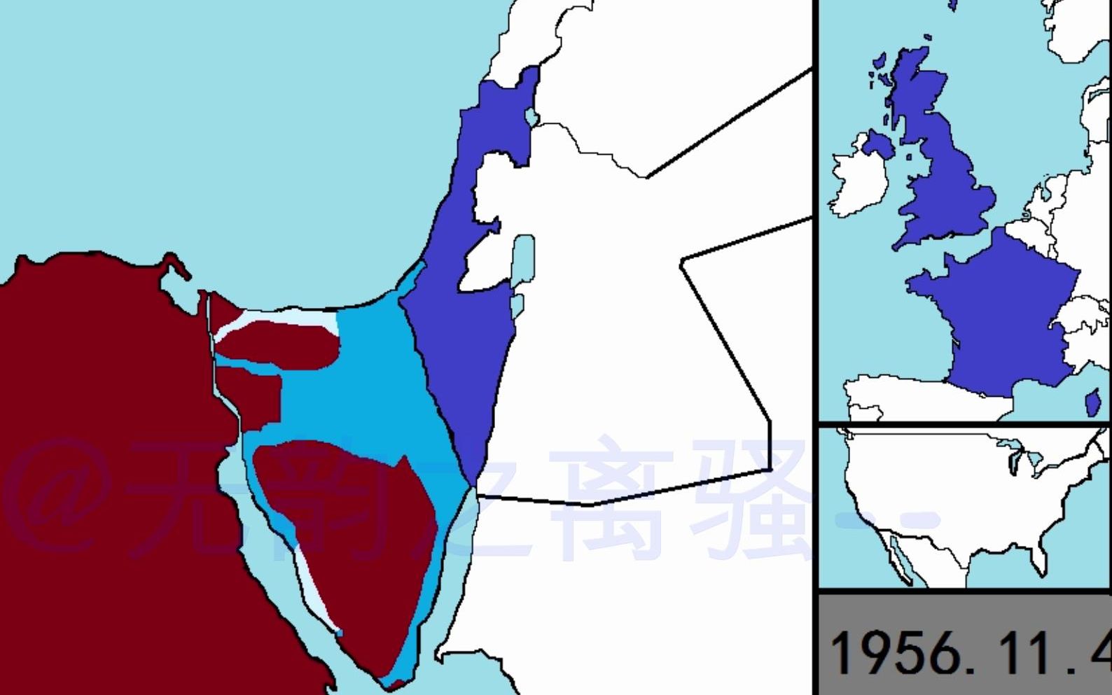 【战线地图】四次中东战争哔哩哔哩bilibili