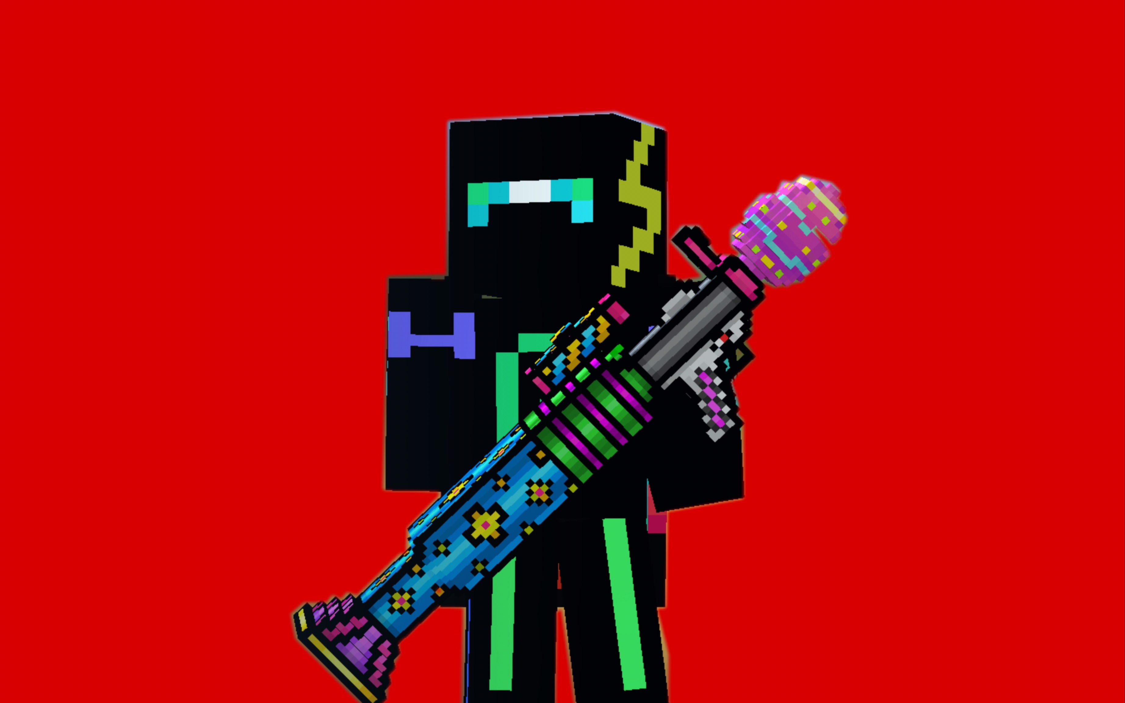 3d像素射击复活节反坦克火箭筒