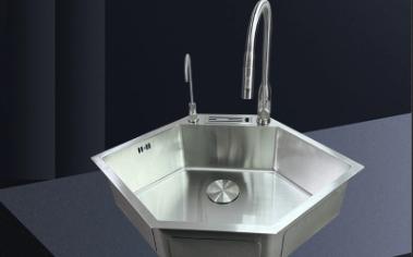 钻石型水槽抖音网红水斗德国不锈钢洗碗池加厚sus304异形洗菜盆【2707