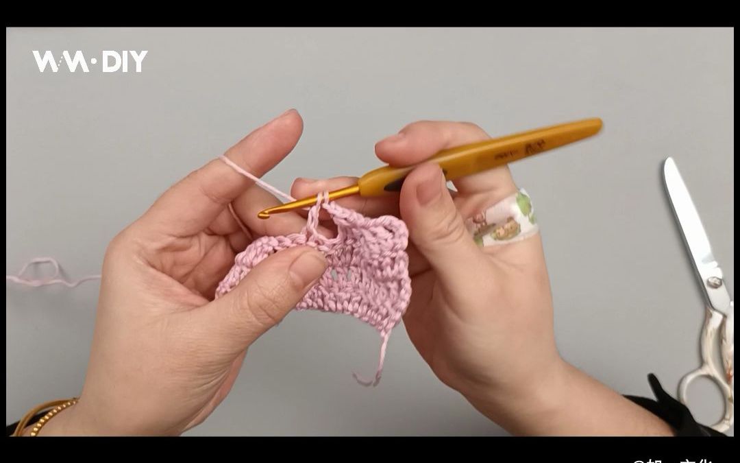 钩针基础针法:16长针·三针并一针