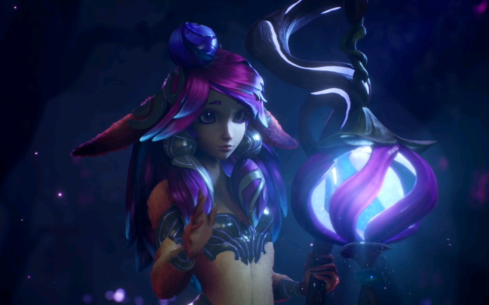 [4k·60帧]【英雄联盟】新英雄:莉莉娅预告|灵花梦远