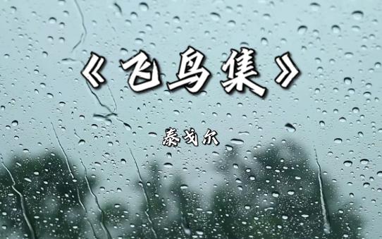 《飞鸟集》美句欣赏哔哩哔哩bilibili