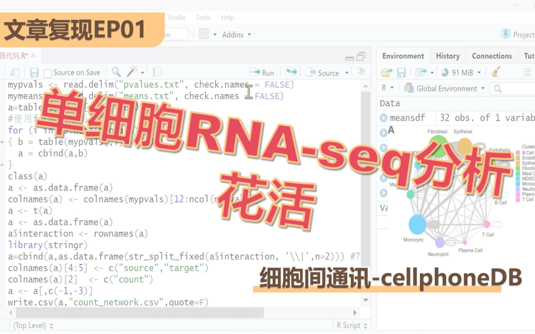 整一些单细胞RNAseq的分析花活(一)cellphoneDB | 细胞间通讯 | sci文章解读哔哩哔哩bilibili