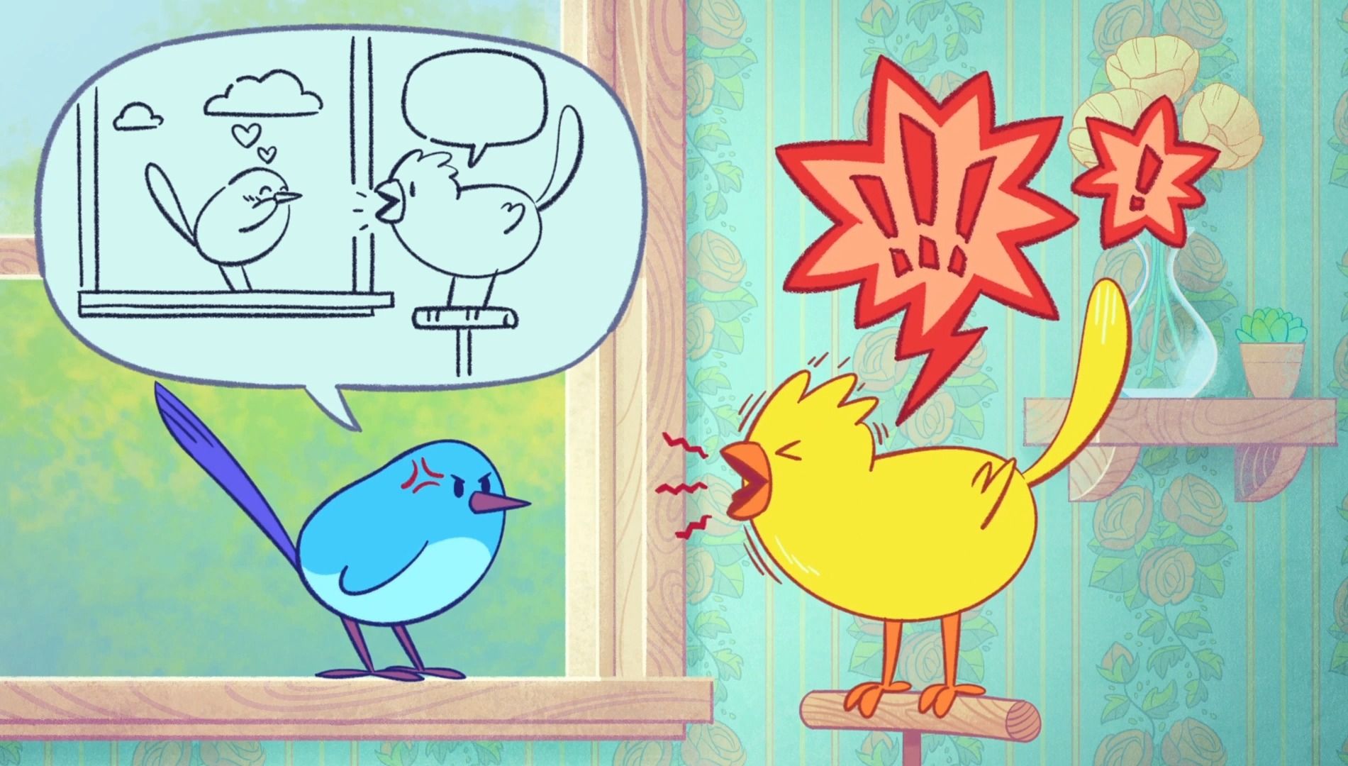 【bits & bops】小蓝鸟:你真是一只聒噪的鸡