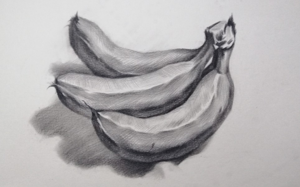 香蕉创意设计素描图片图片