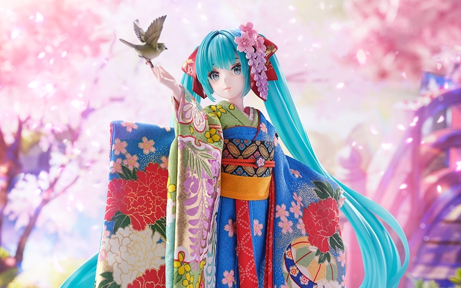 初音ミク 日本人形初音未来 日本人偶 1/4 吉德大光 F:NEX哔哩哔哩bilibili