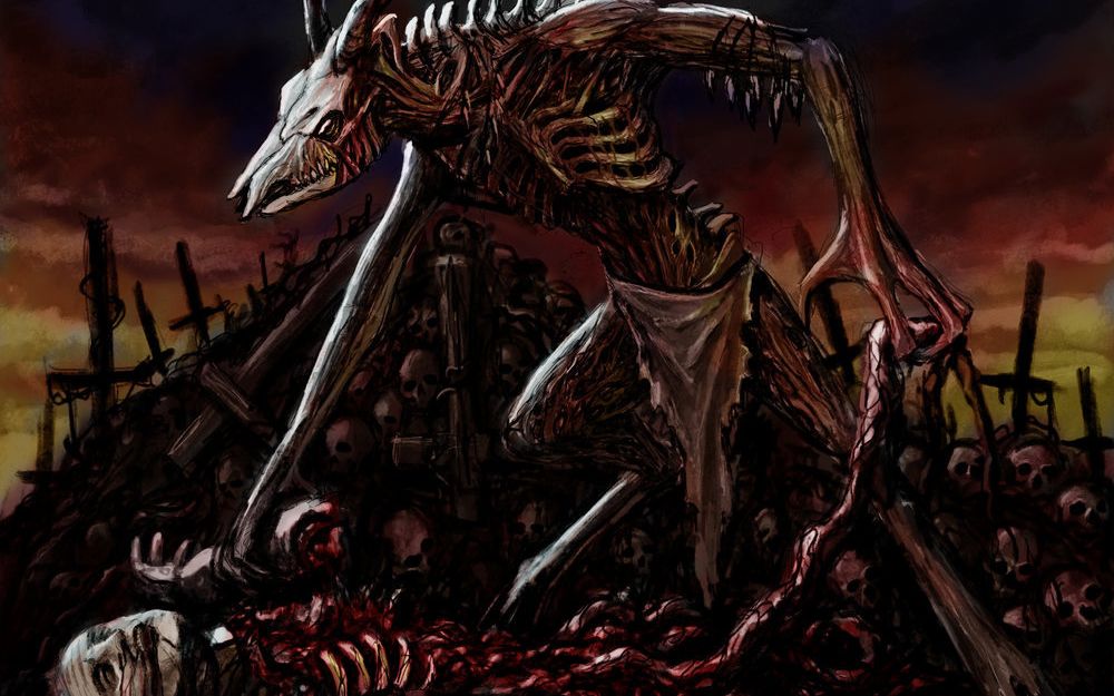 者吃掉自己的手下被驱逐,后喰其妻,受诅咒变成西弗吉尼亚的神秘怪物