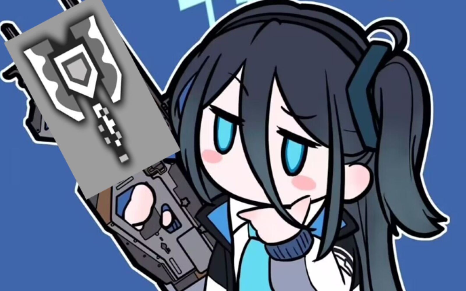 【mhwi/pc】防卫队盾斧 冰咒龙 42283 禁盾