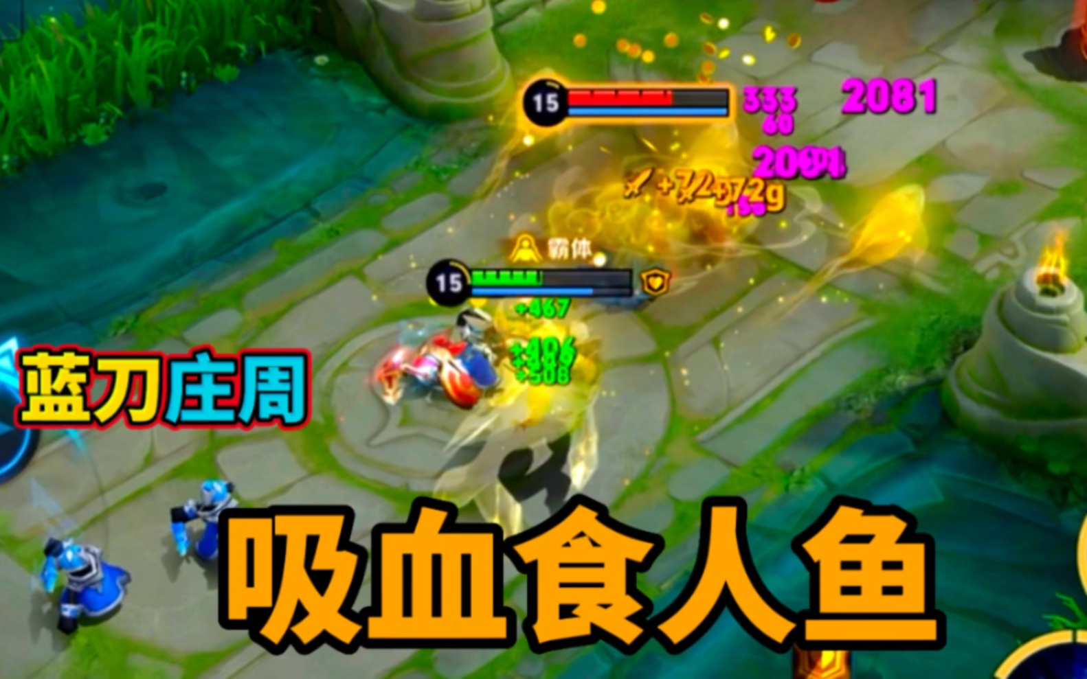 "食人鱼"庄周太强势了,伤害高回血猛能扛能打,不再是混子!