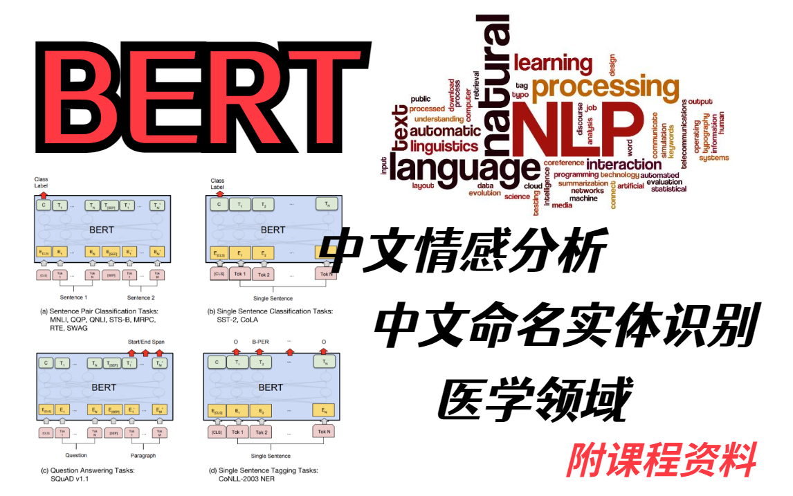 霸榜GitHub第一!谷歌重磅开源BERT,杀疯了的NLP通用框架BERT实战项目课程,绝对不容错过的开源项目.哔哩哔哩bilibili