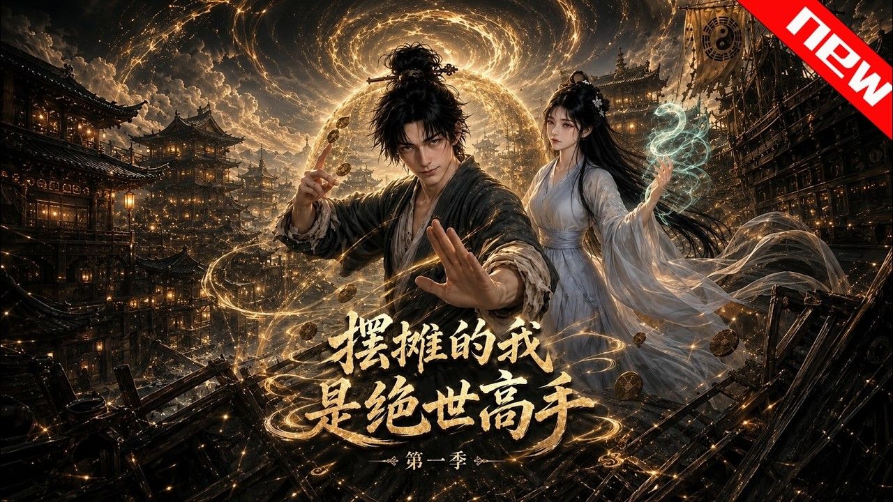 《摆摊的我是绝世高手第一季》第1~141集。摆摊算卦，解一卦涨一功力，逆袭武宗