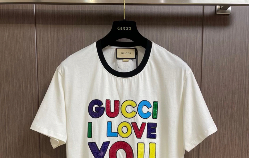 说一下高仿gucci古驰2023ss七夕限定圆领t恤