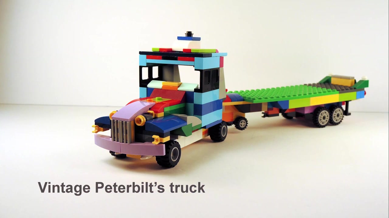 乐高经典积木盒10696怀旧彼得比尔特卡车2legoclassic10696vintage