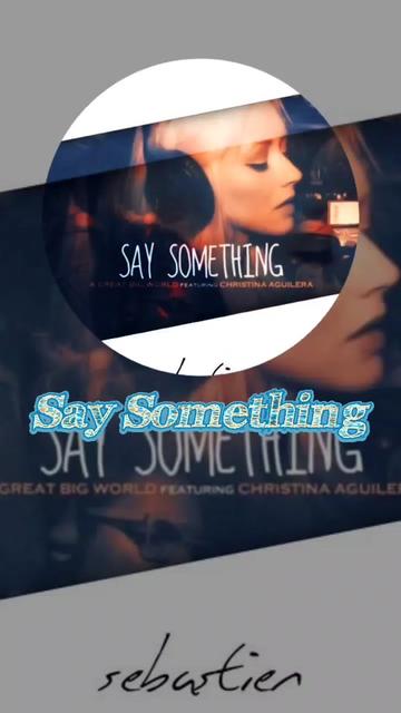 say something